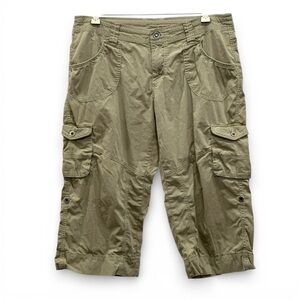 KÜHL Cropped Cargo Utility Pants Tan Size 10